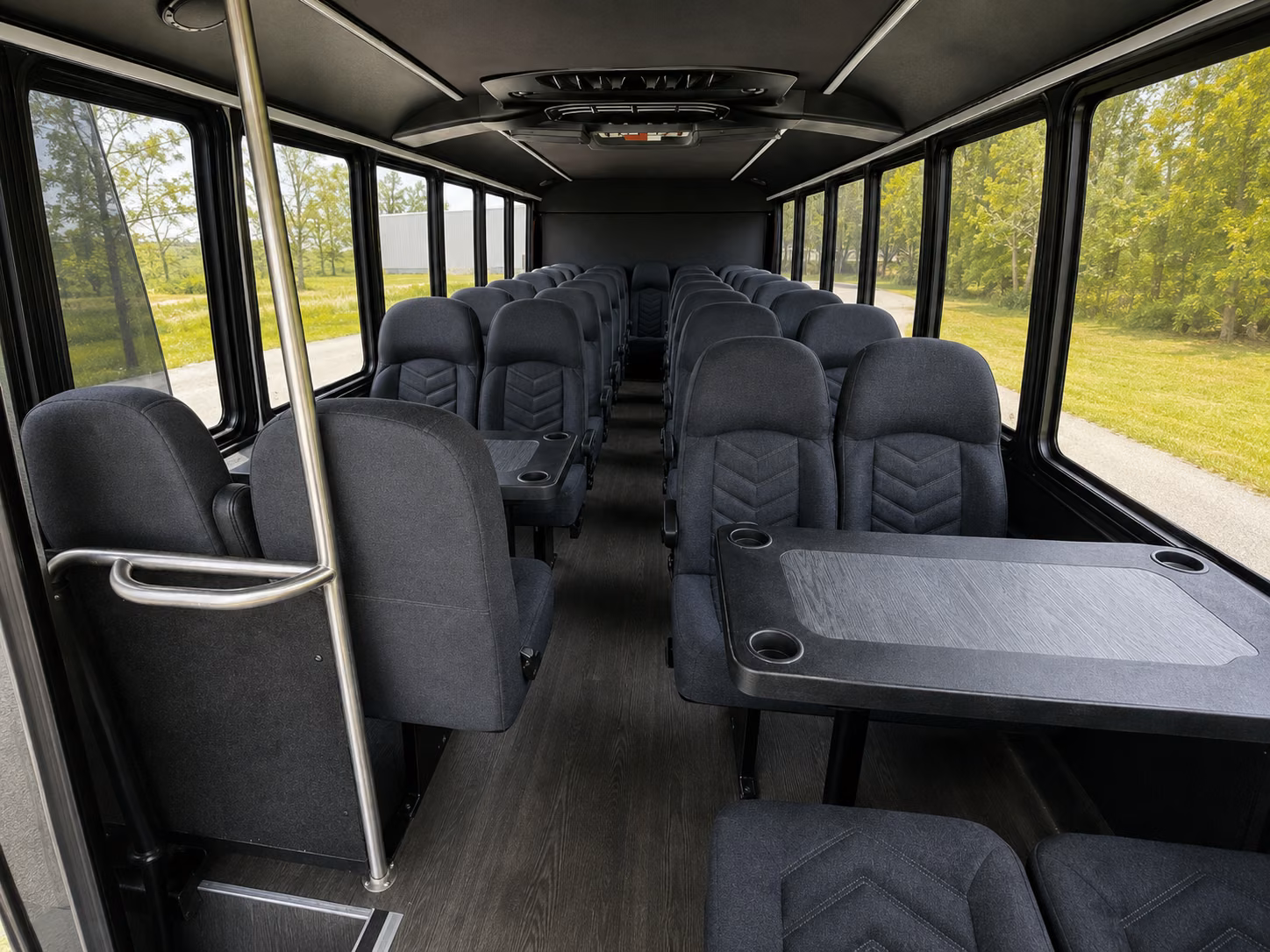 manteca 18 passenger minibus interior