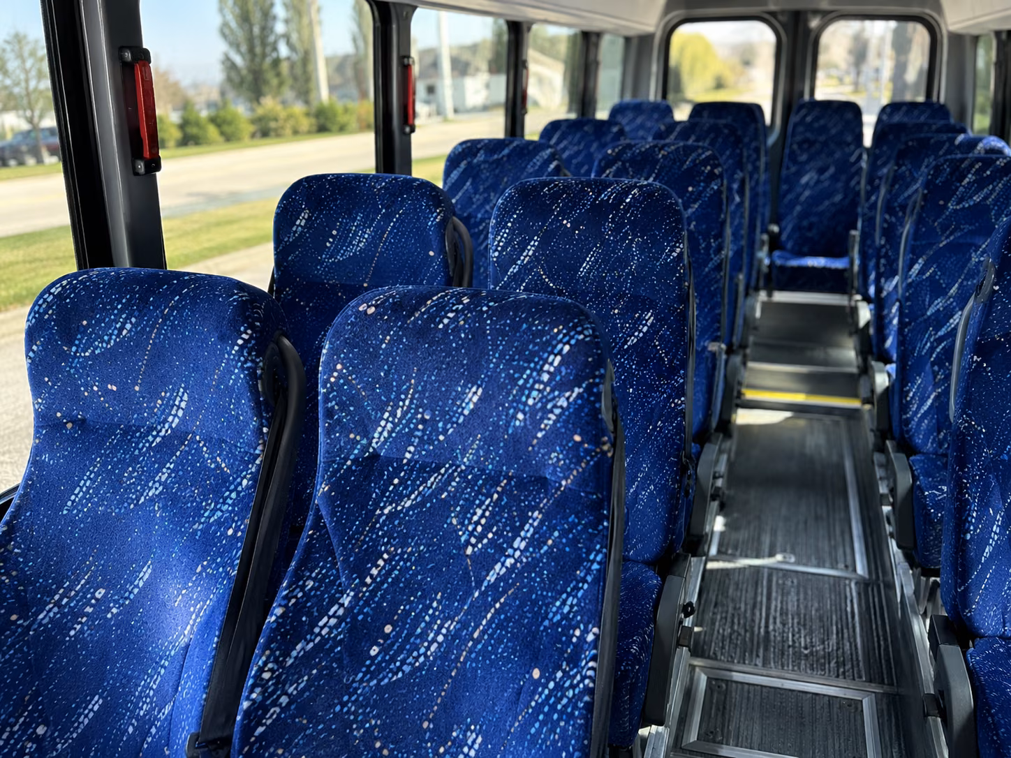 manteca 20 passenger minibus inside
