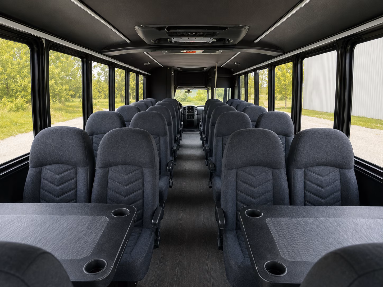 manteca 20 passenger minibus interior