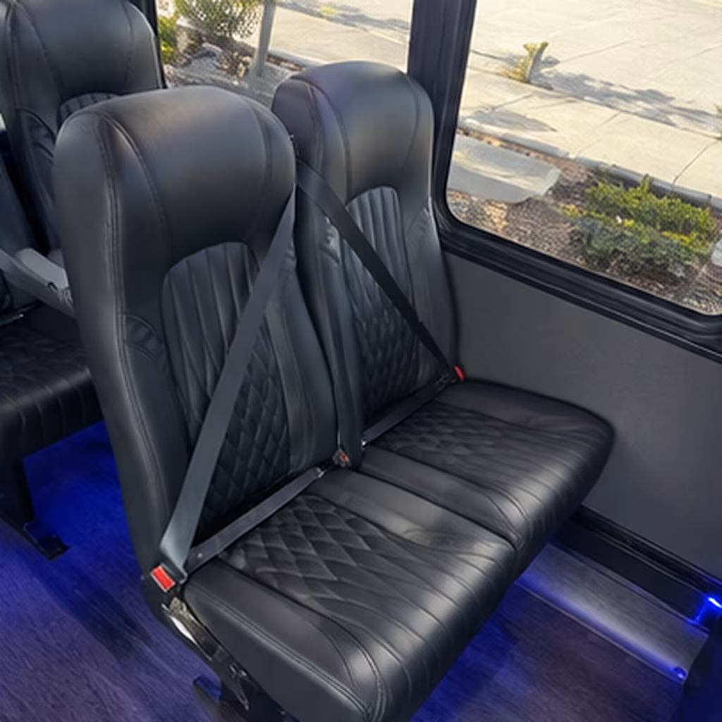manteca 25 passenger minibus interior