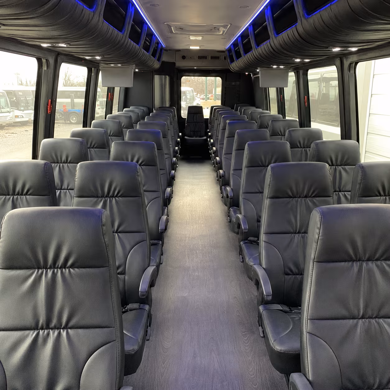 manteca 30 passenger minibus inside