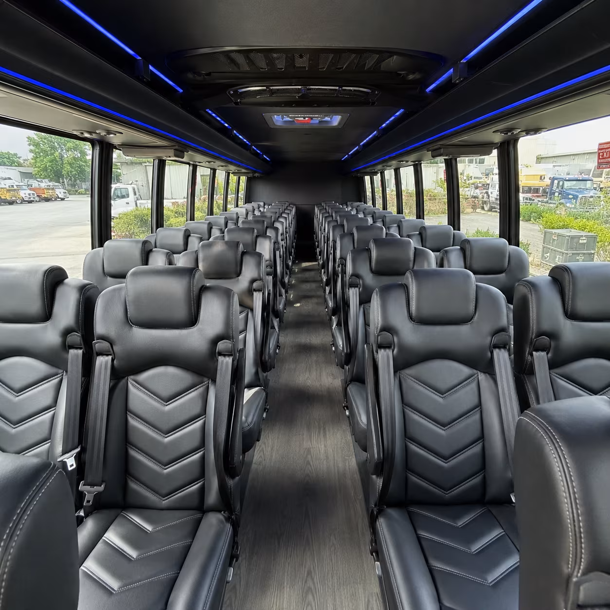 manteca 30 passenger minibus interior