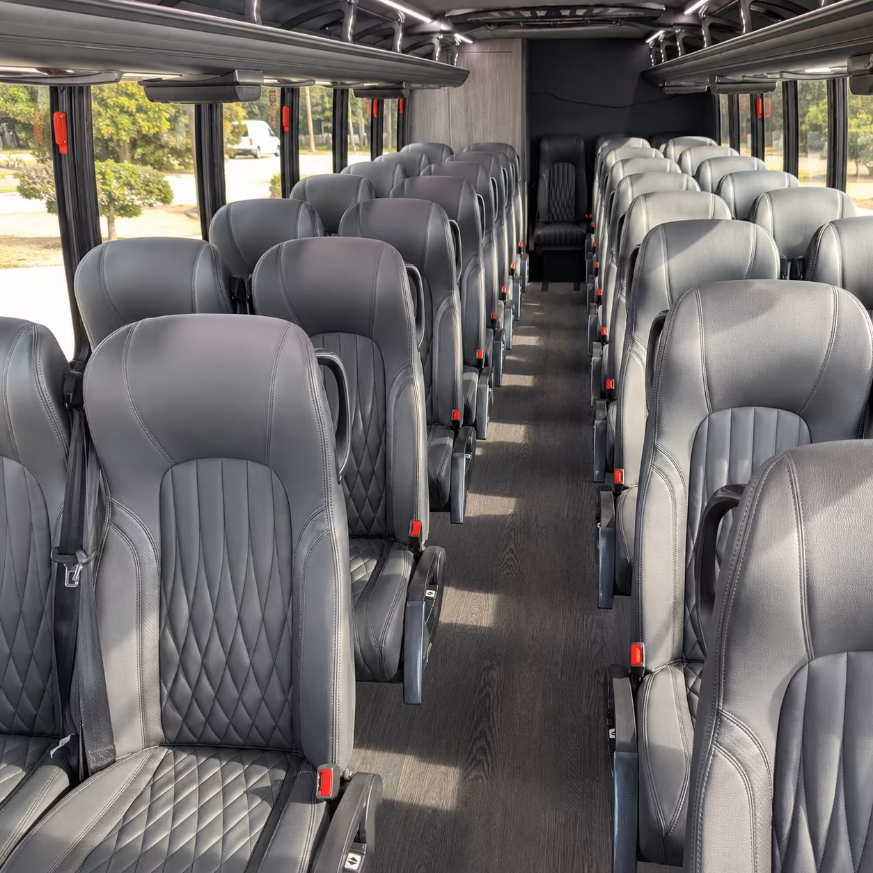 manteca 35 passenger minibus inside