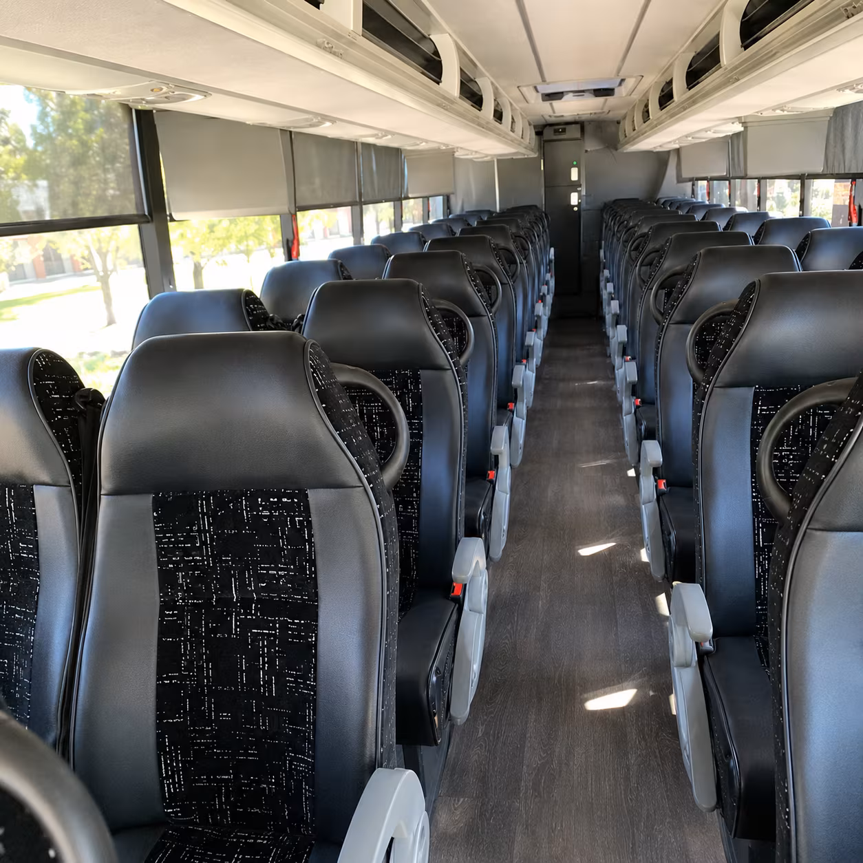 manteca charter bus inside