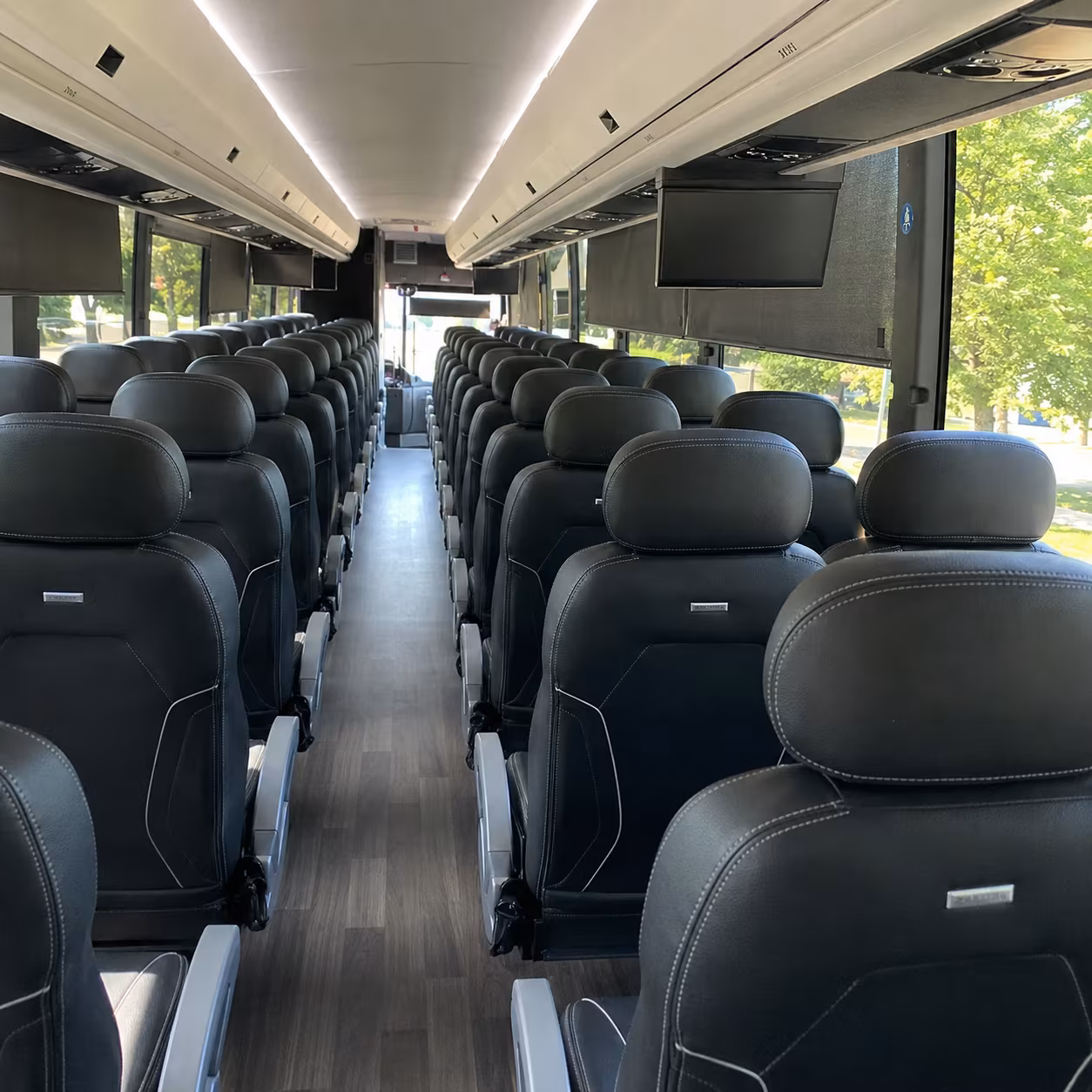 manteca charter bus interior