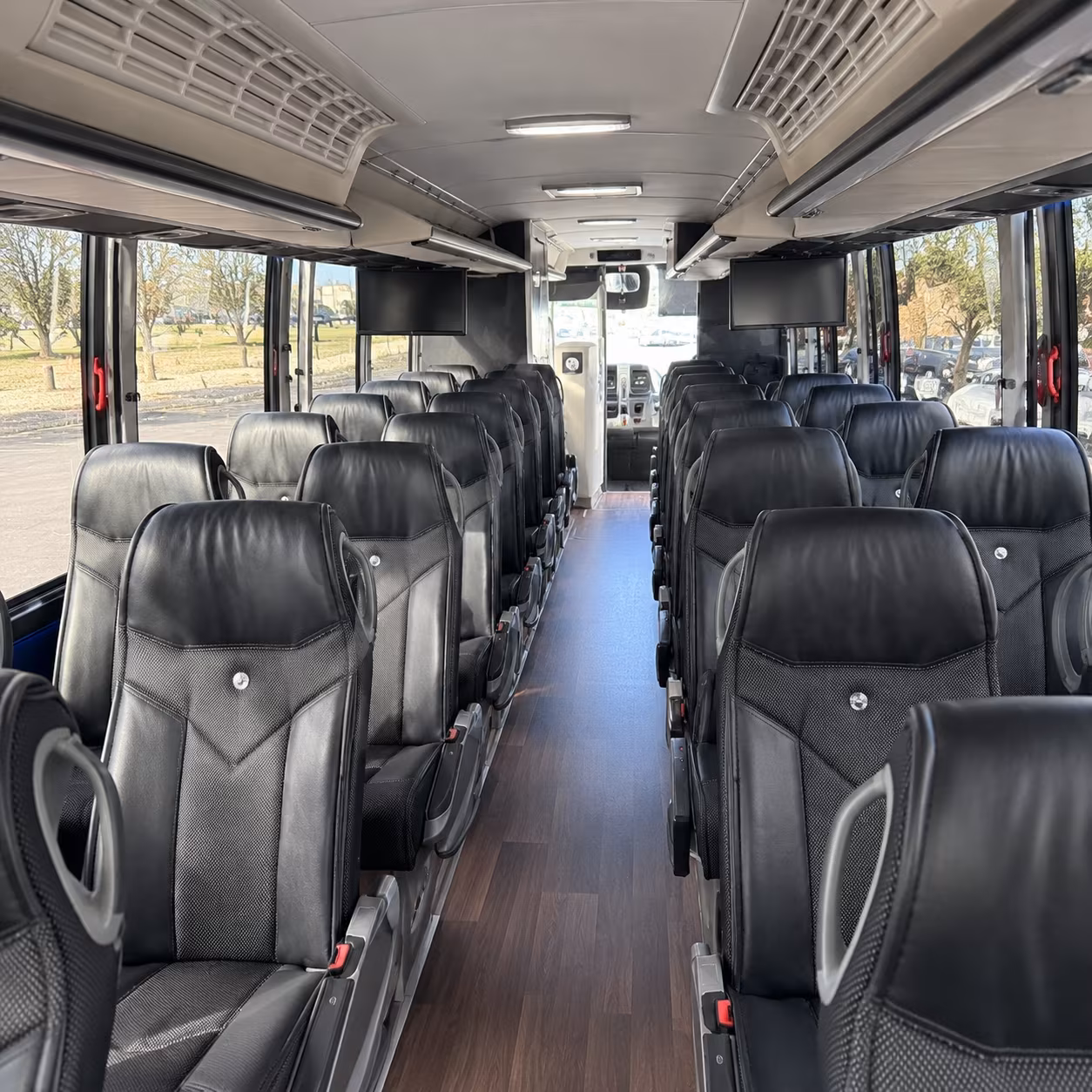 manteca government military charter bus rental