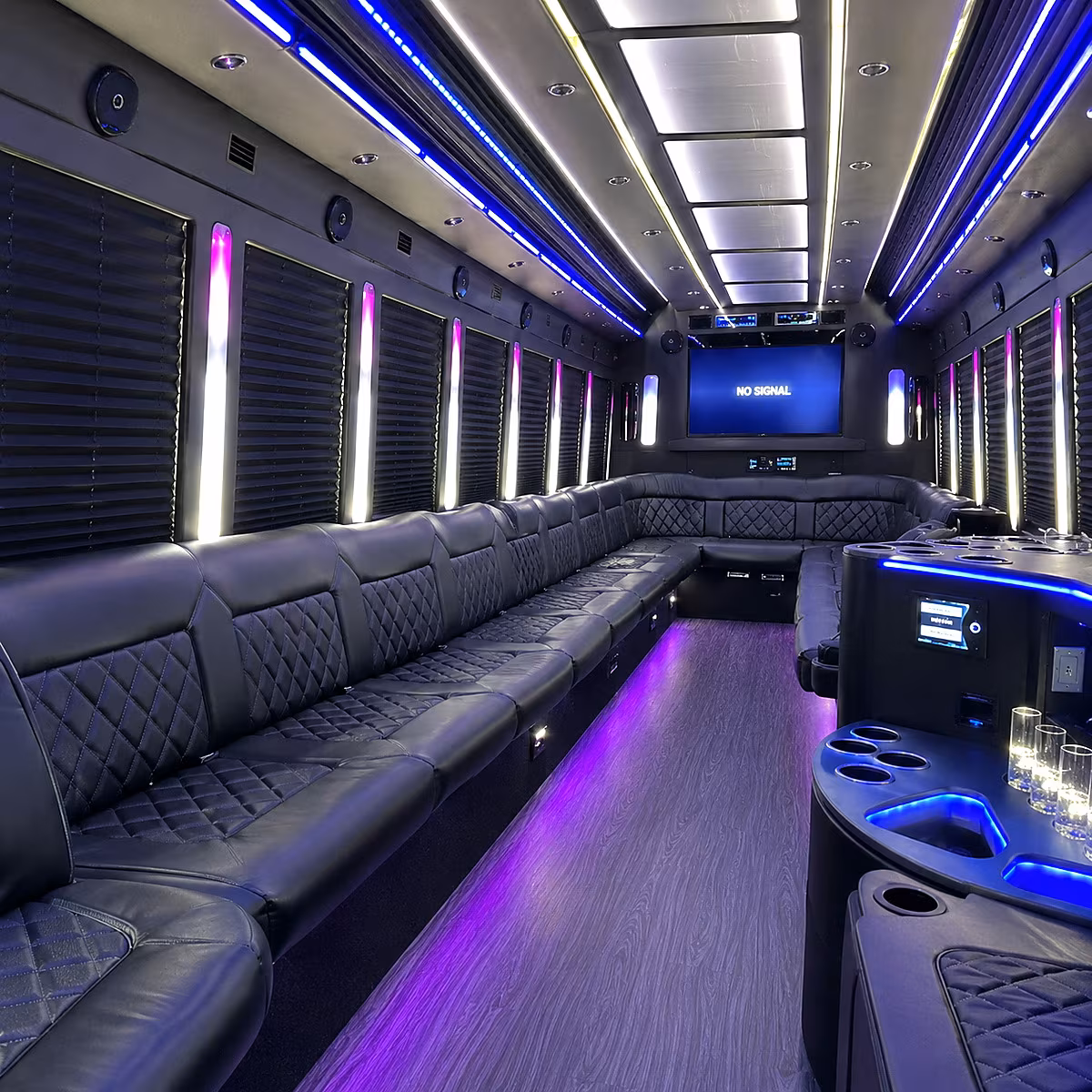 manteca party bus interior
